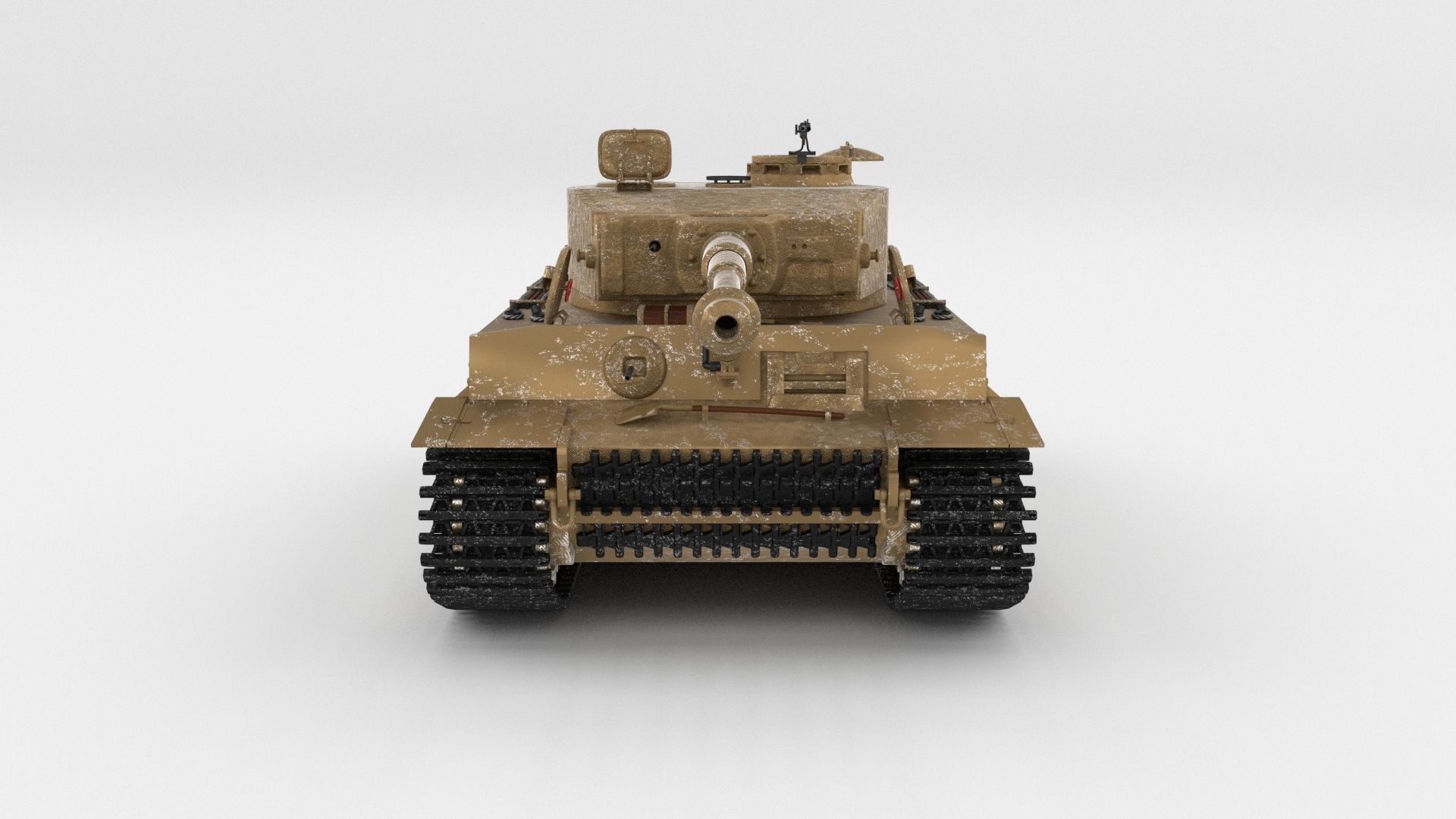 Panzer Tiger Tank Early with interior 3D model_73