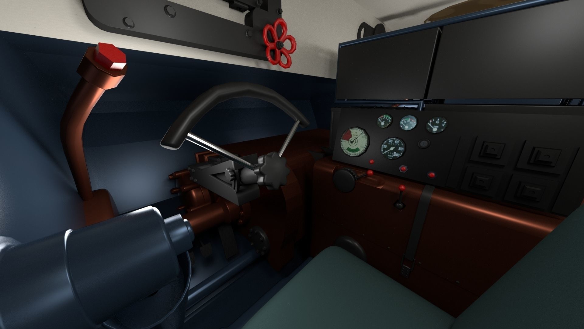 Panzer Tiger Tank Early with interior 3D model_91