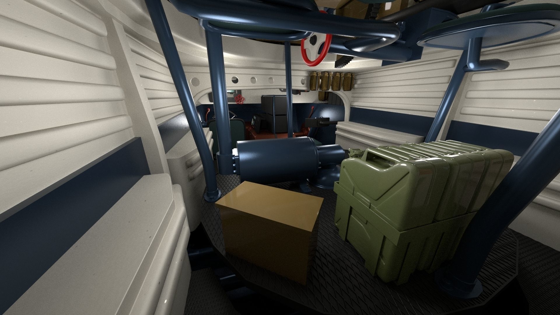 Panzer Tiger Tank Early with interior 3D model_4