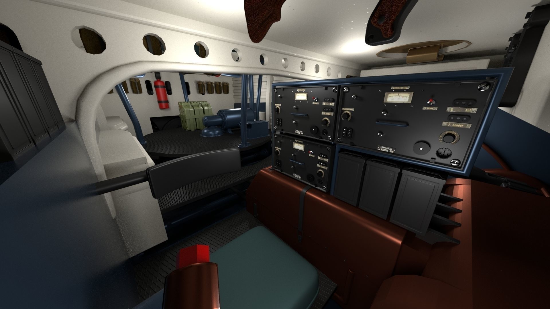 Panzer Tiger Tank Early with interior 3D model_92