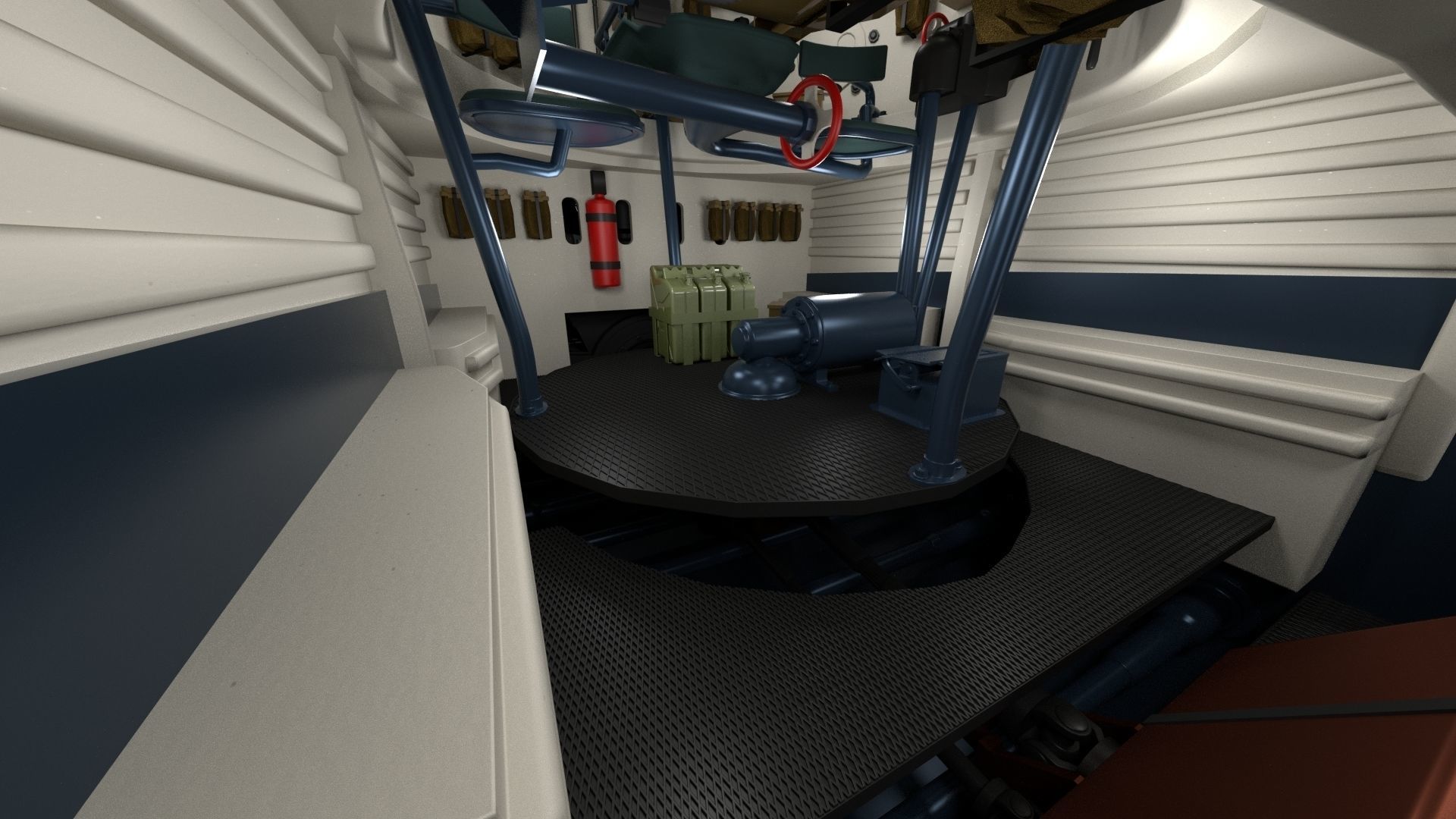 Panzer Tiger Tank Early with interior 3D model_49