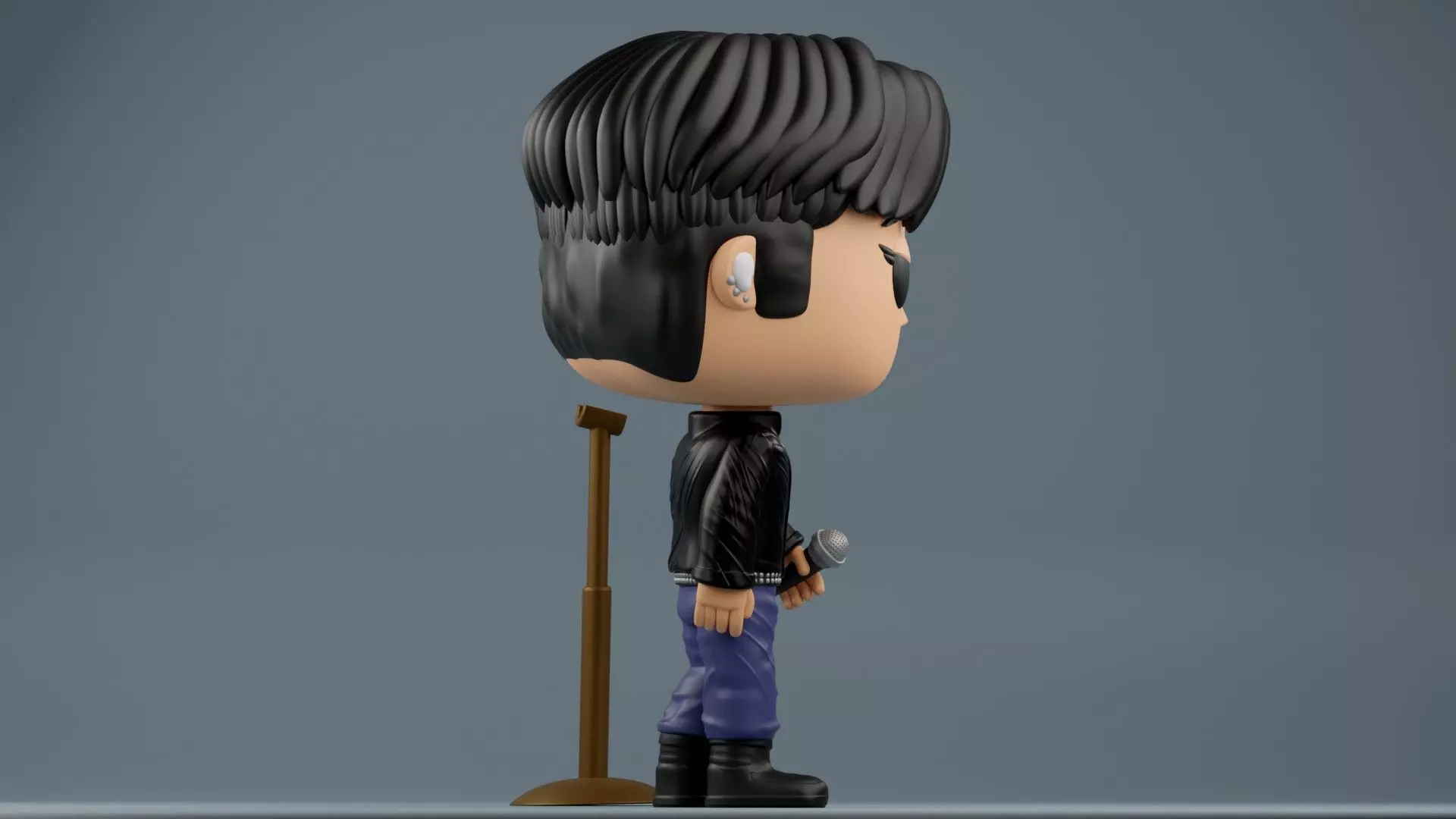 Jungkook Fan art Golden Live On Stage 3MF and STL files 3D print model_12