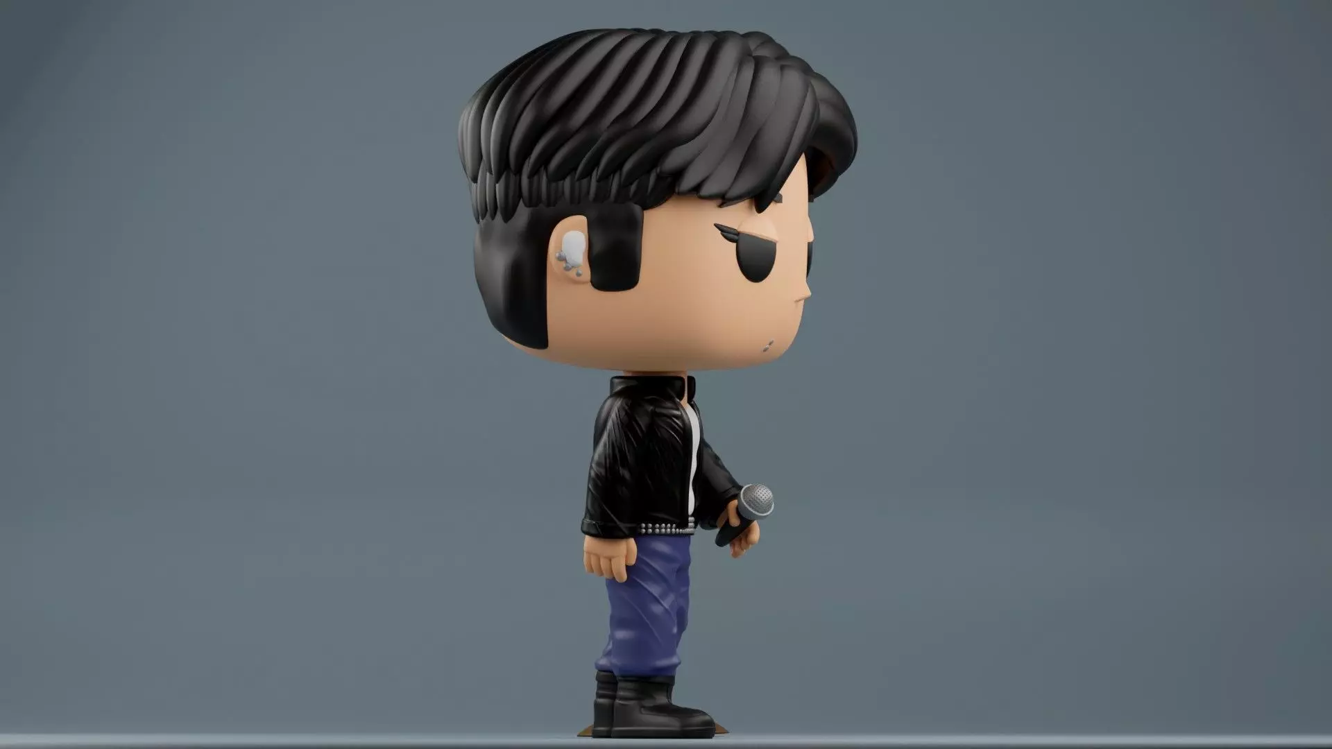 Jungkook Fan art Golden Live On Stage 3MF and STL files 3D print model_13