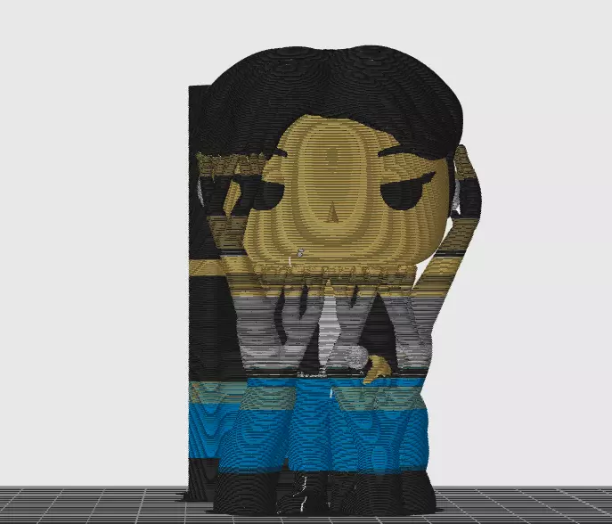 Jungkook Fan art Golden Live On Stage 3MF and STL files 3D print model_1