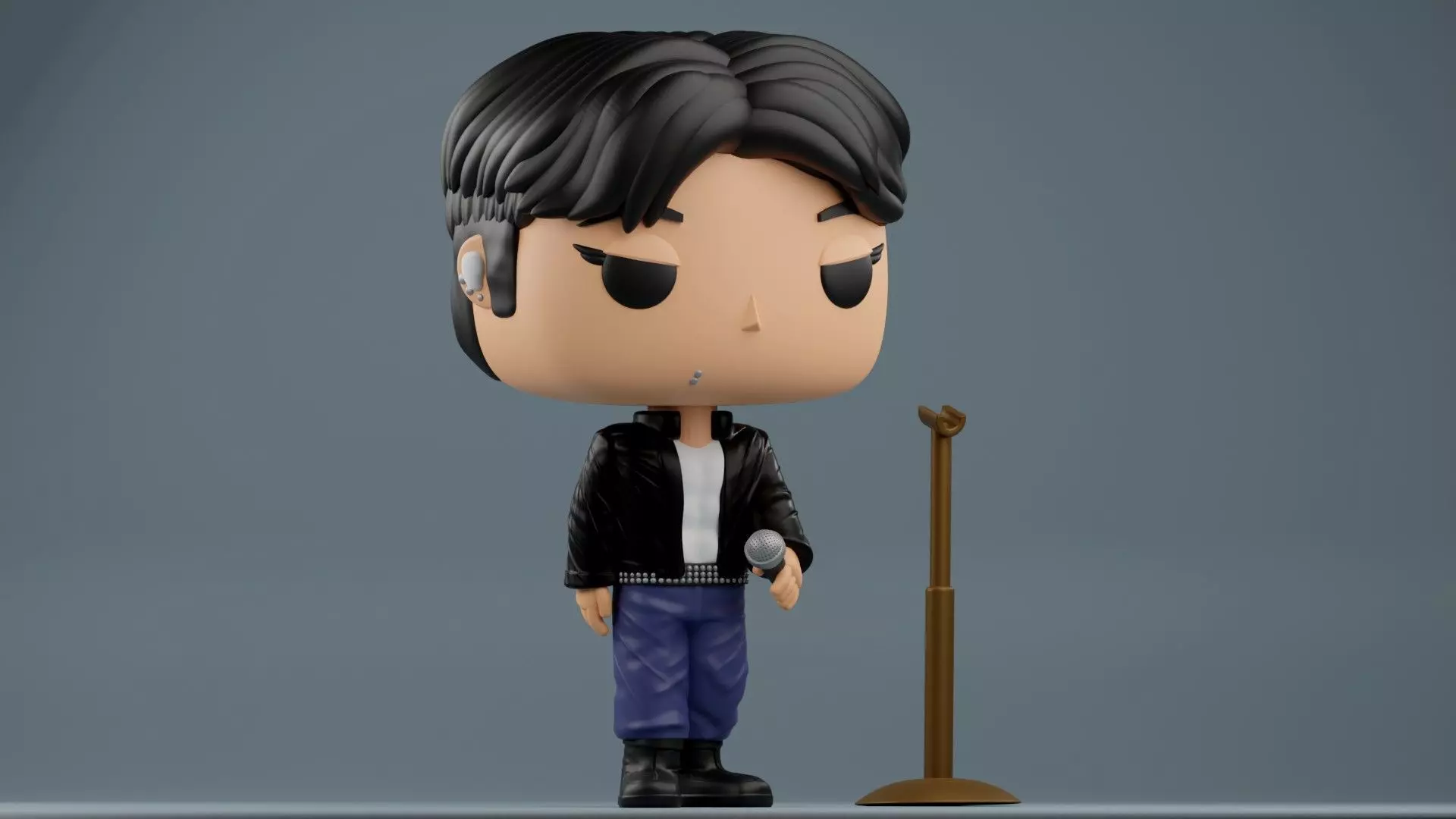 Jungkook Fan art Golden Live On Stage 3MF and STL files 3D print model_15