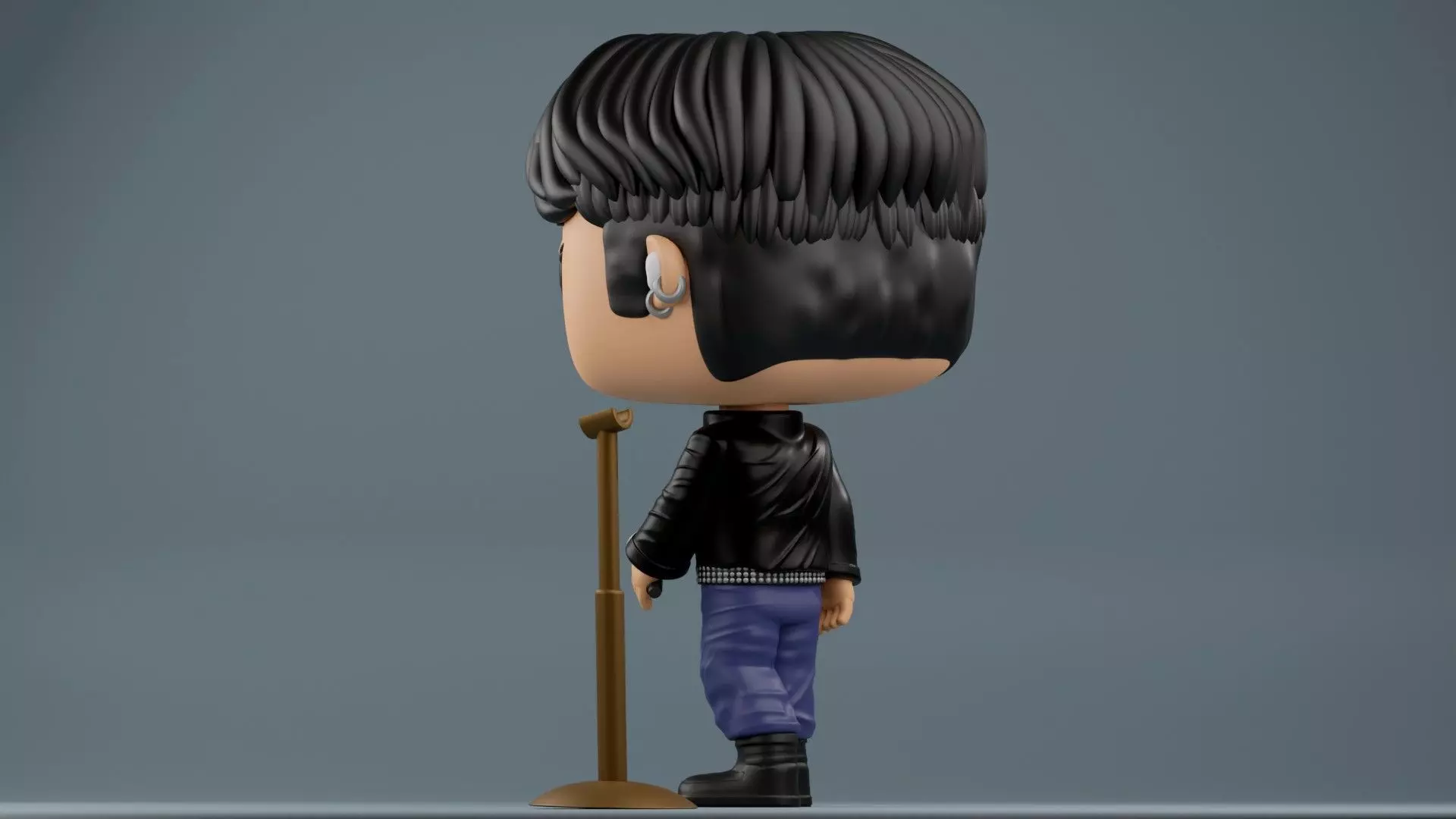 Jungkook Fan art Golden Live On Stage 3MF and STL files 3D print model_7