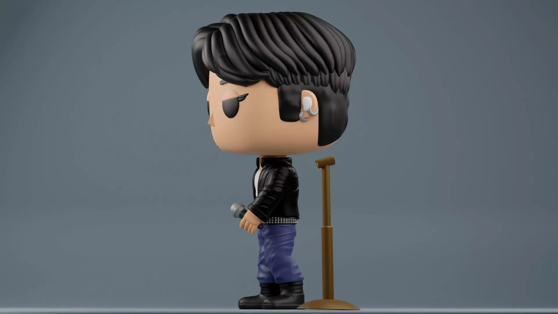 Jungkook Fan art Golden Live On Stage 3MF and STL files 3D print model_5