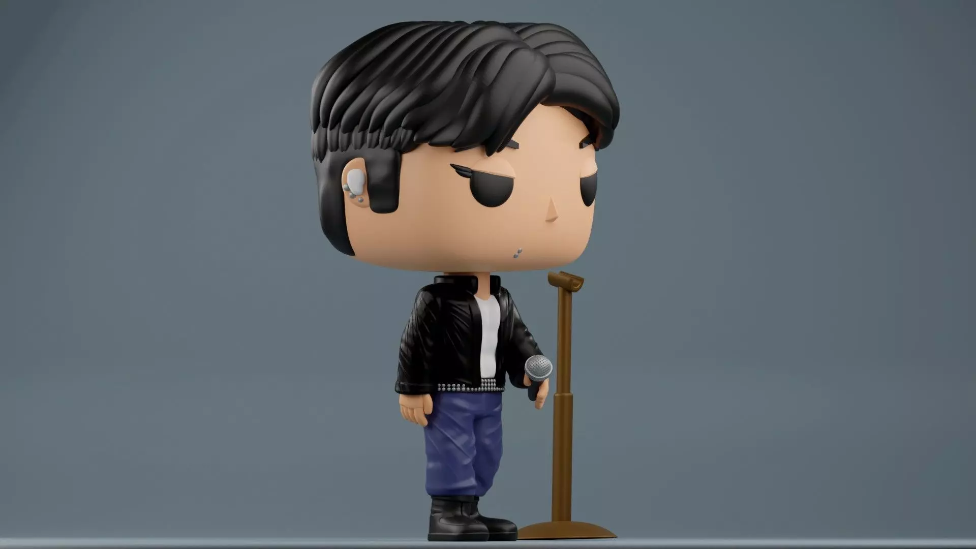 Jungkook Fan art Golden Live On Stage 3MF and STL files 3D print model_14