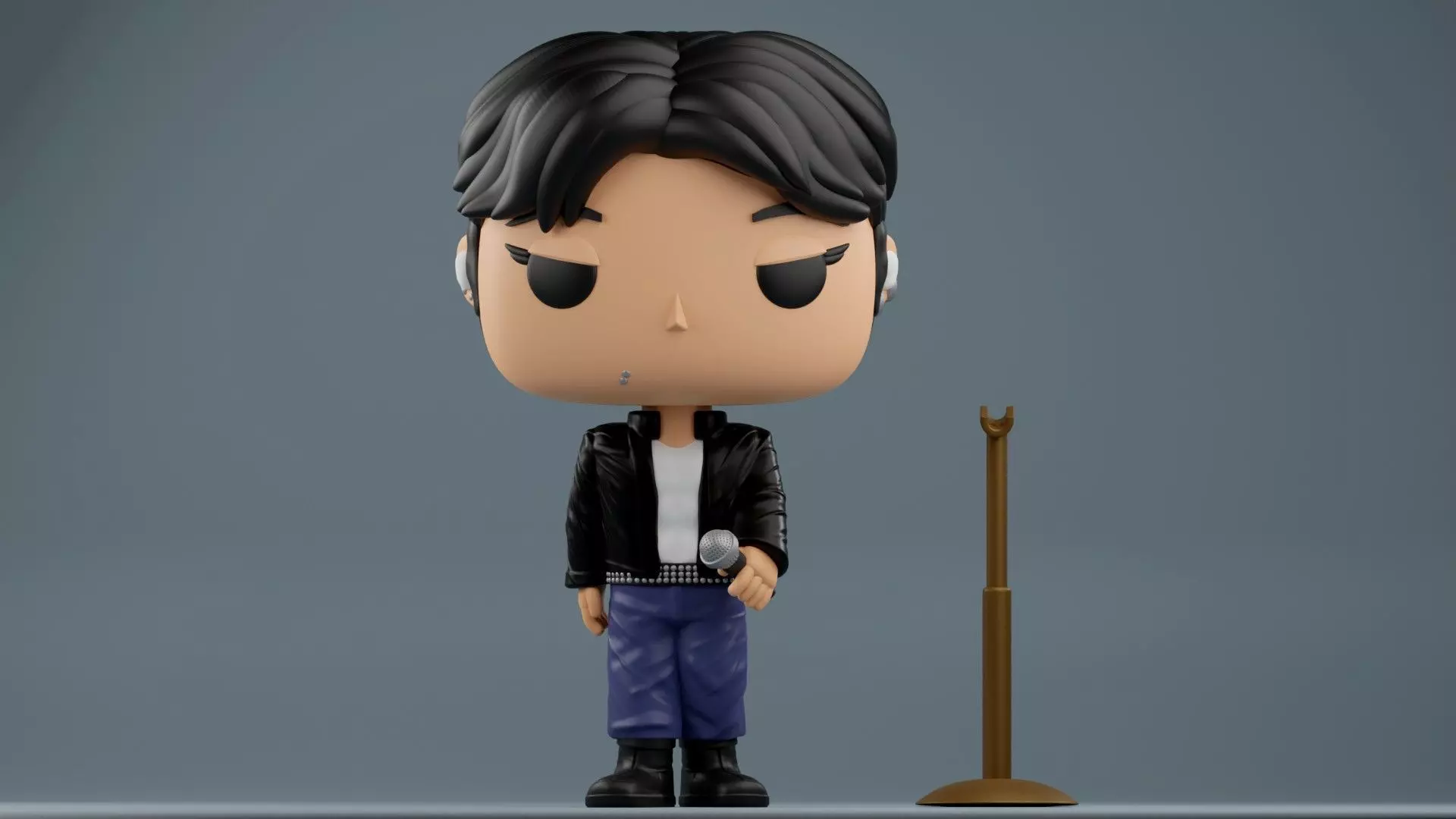 Jungkook Fan art Golden Live On Stage 3MF and STL files 3D print model_0