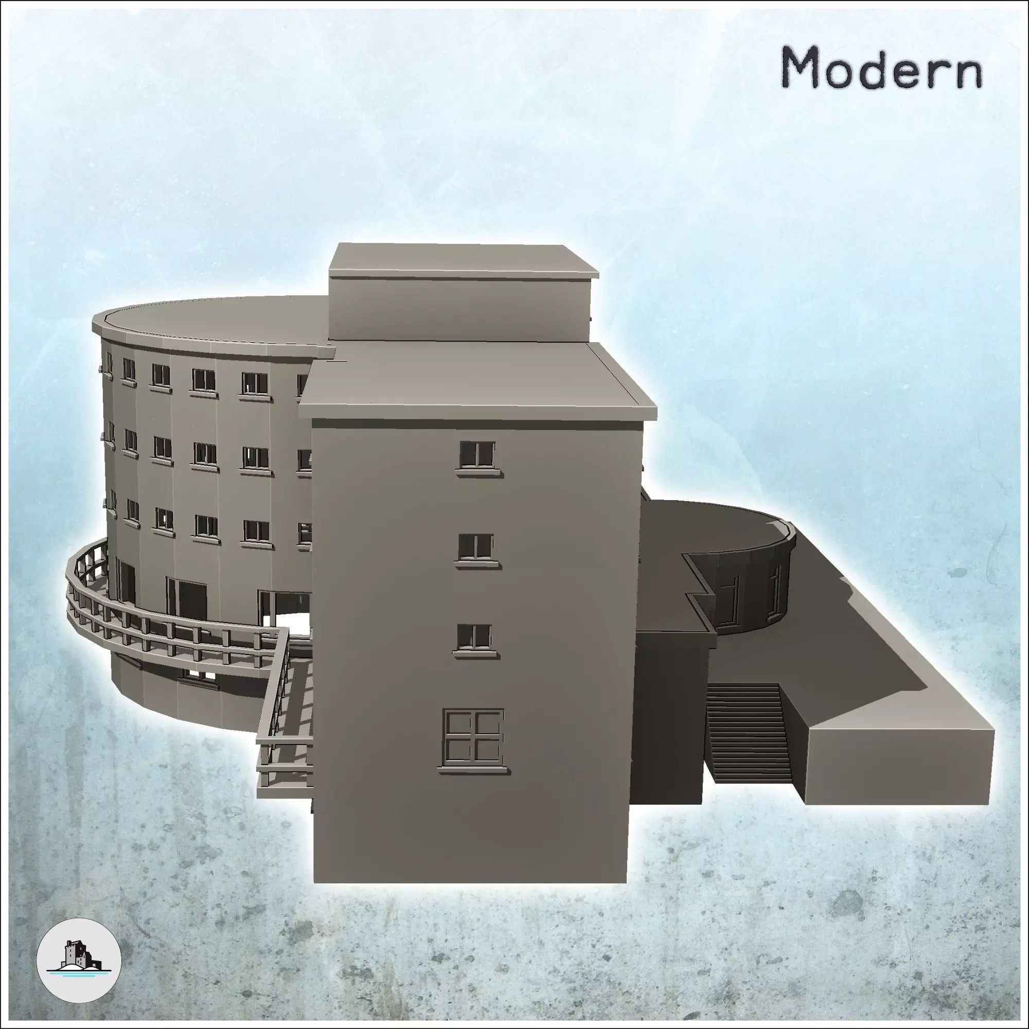Hotel Campo Imperatore Gran Sasso Italy escape of Mussolini - Wo 3D print model_5