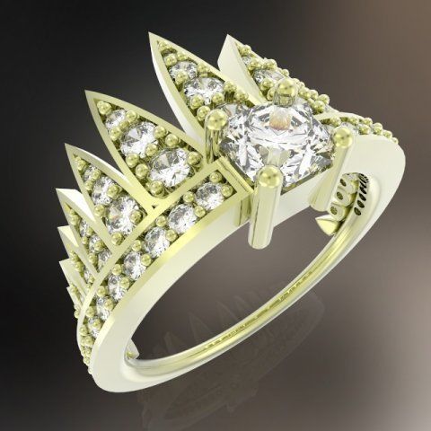 RING COMET SIMPLE 3D print model_4