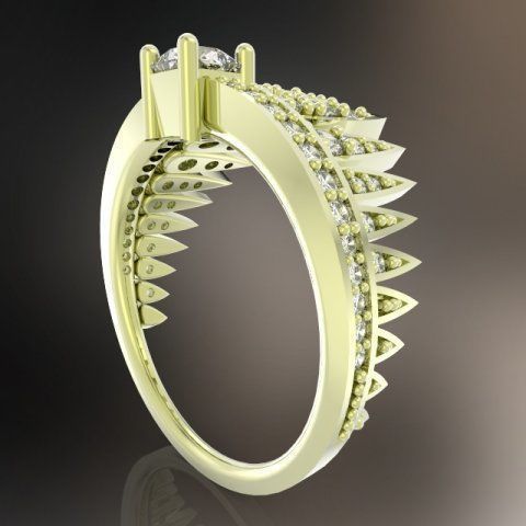 RING COMET SIMPLE 3D print model_5