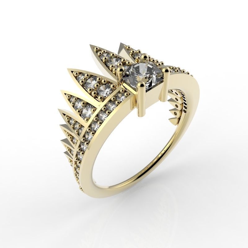 RING COMET SIMPLE 3D print model_2