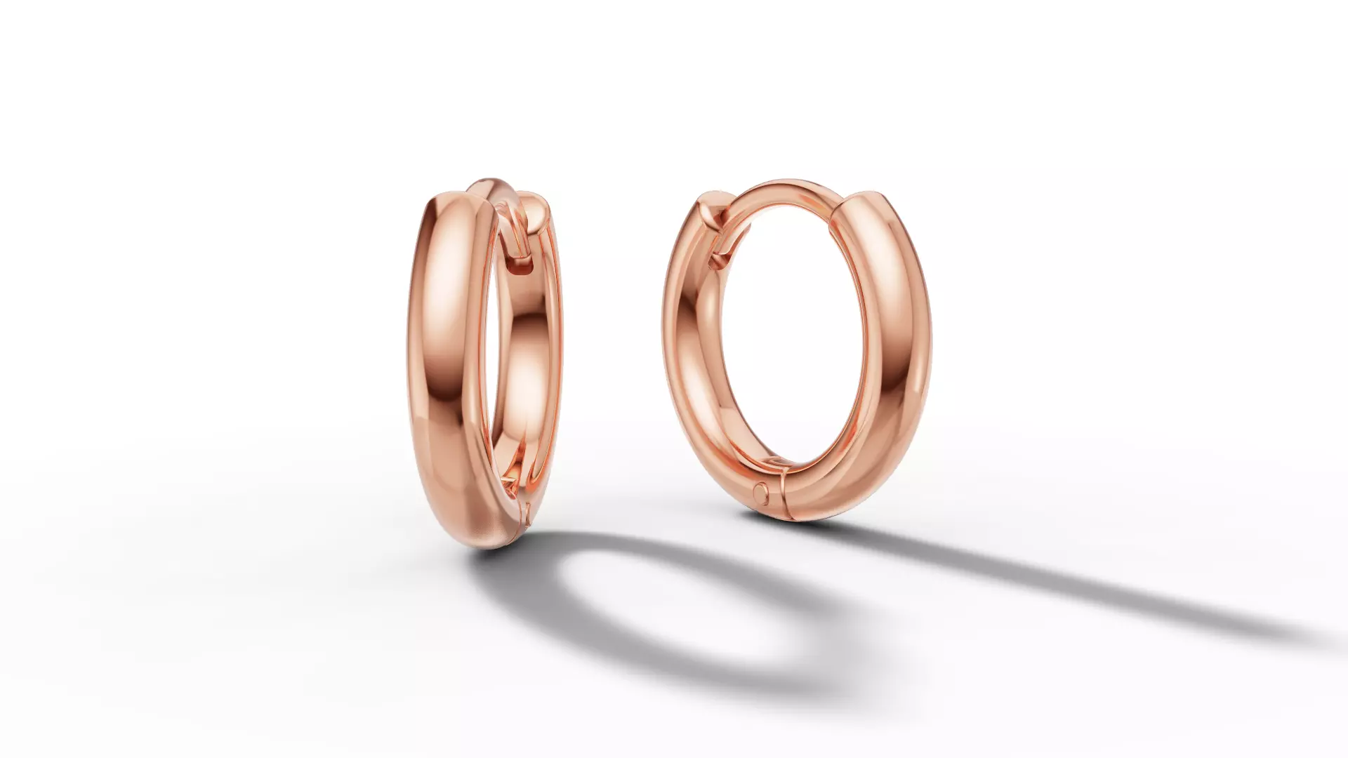 Small Hoop Earrings 3dmodel 13mm size 3D print model_33