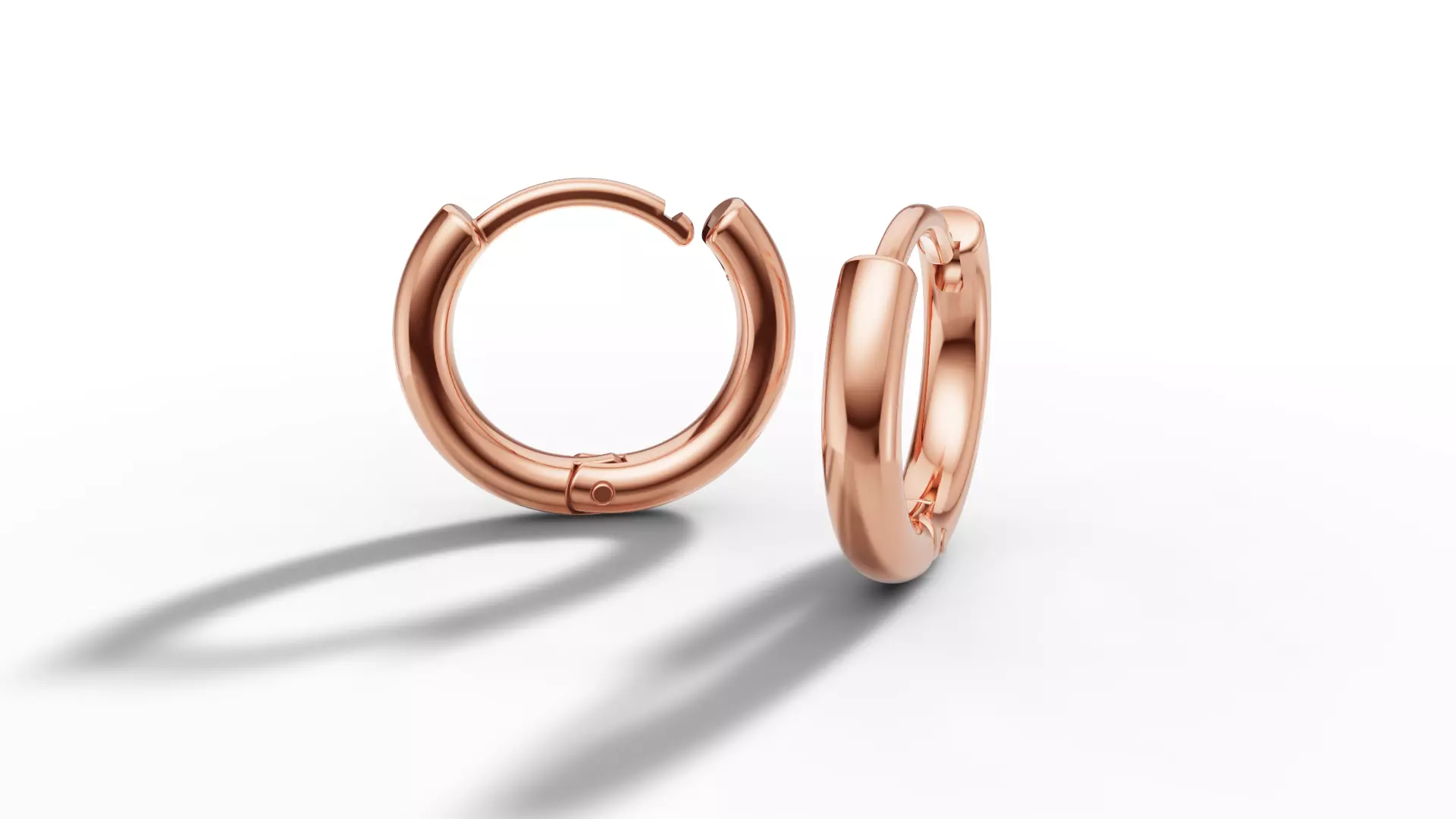 Small Hoop Earrings 3dmodel 13mm size 3D print model_27