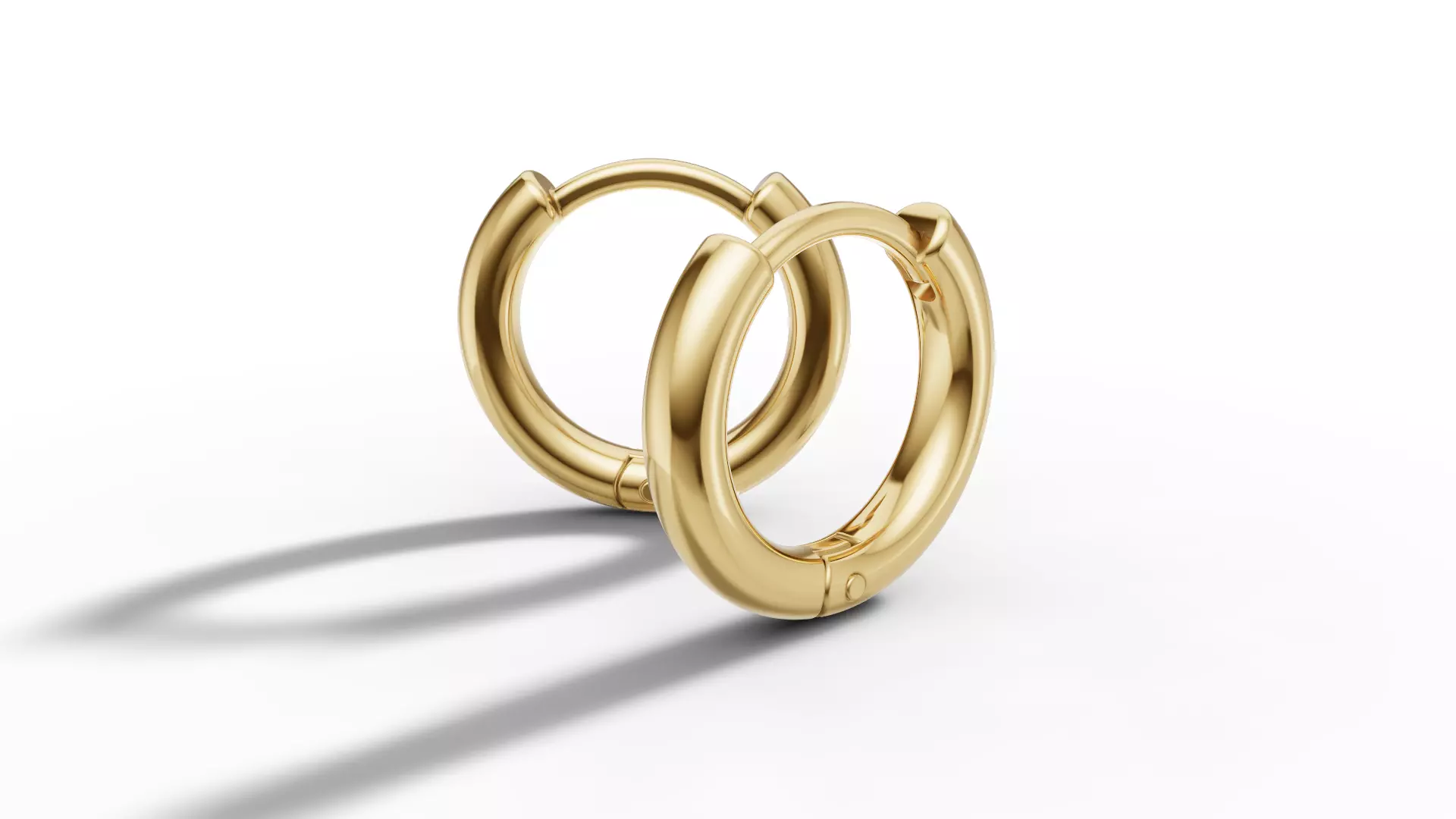 Small Hoop Earrings 3dmodel 13mm size 3D print model_13