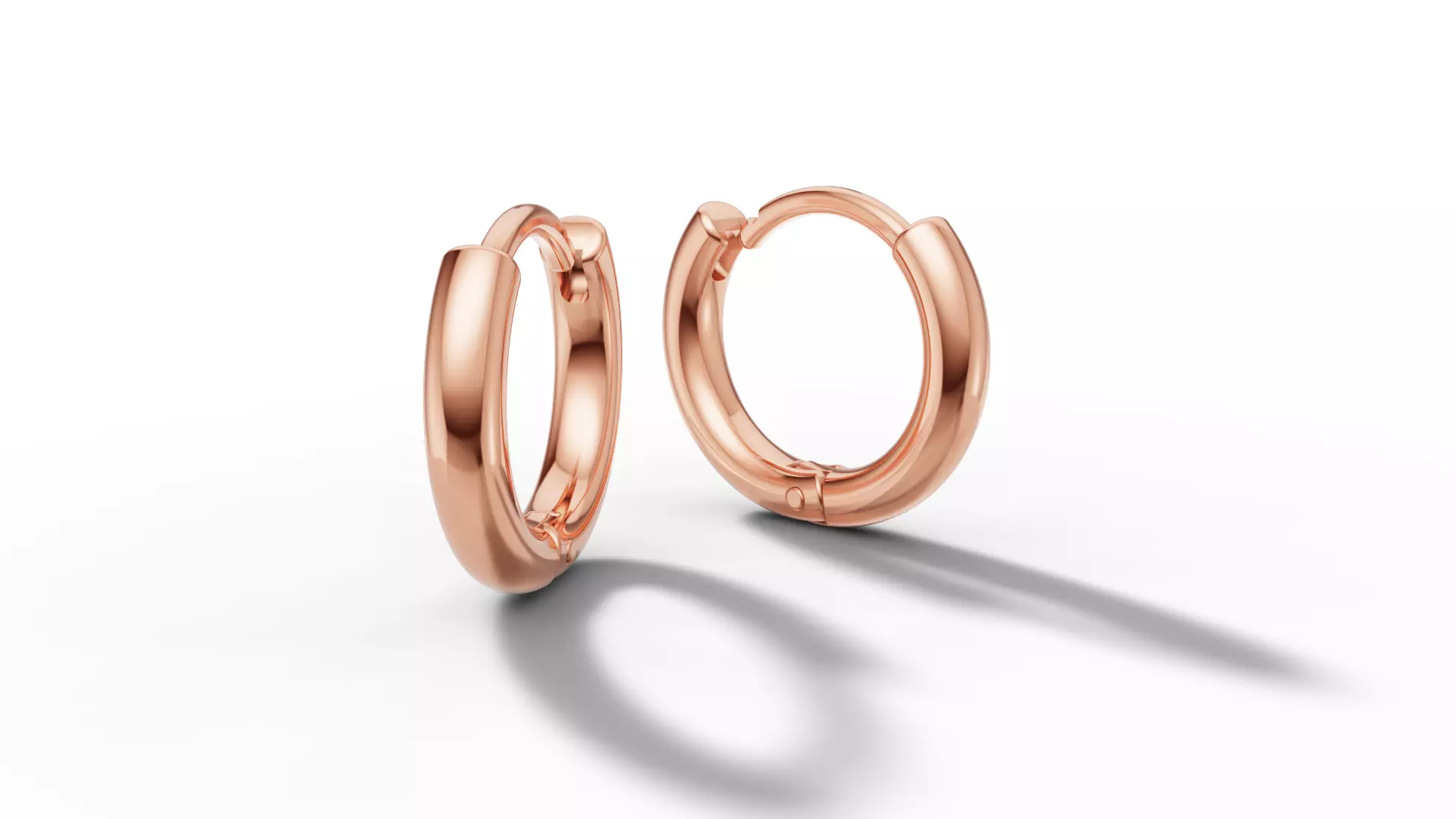 Small Hoop Earrings 3dmodel 13mm size 3D print model_24