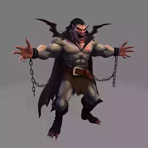 Bloodpact Fiend Demonic Vampire Lord for Halloween 3D print model