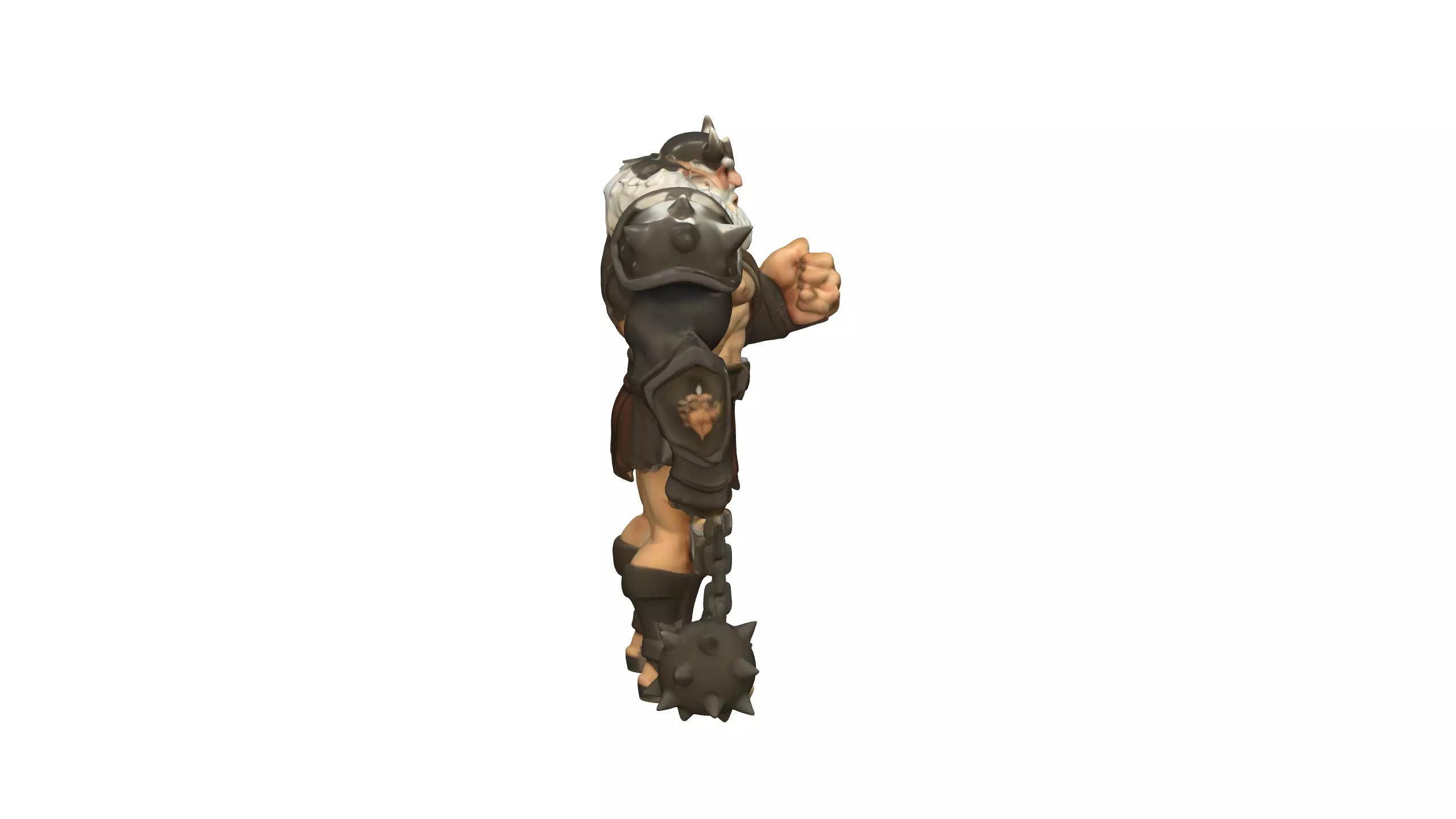 Stylized Viking Warrior 3D model_4