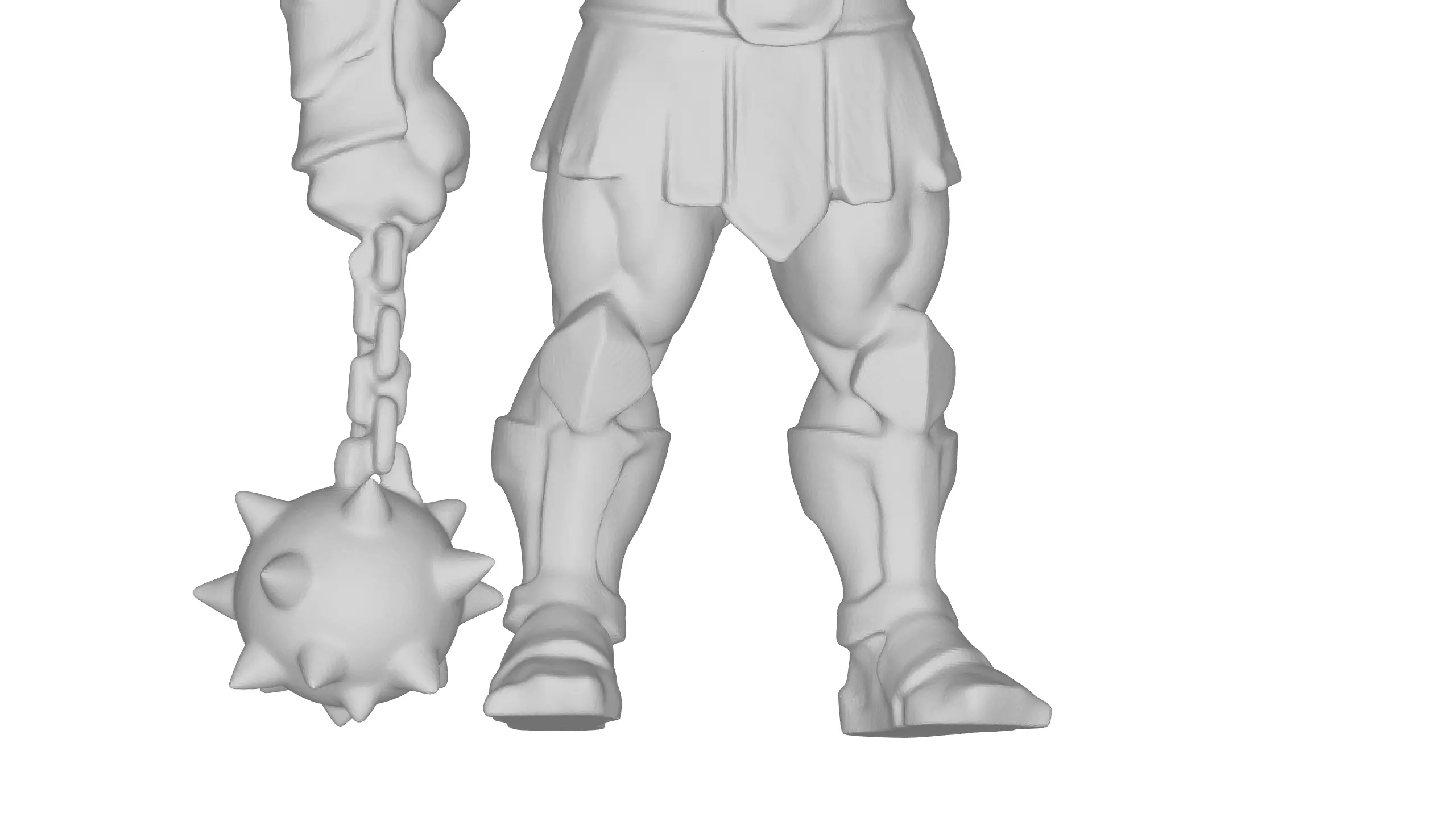 Stylized Viking Warrior 3D model_10