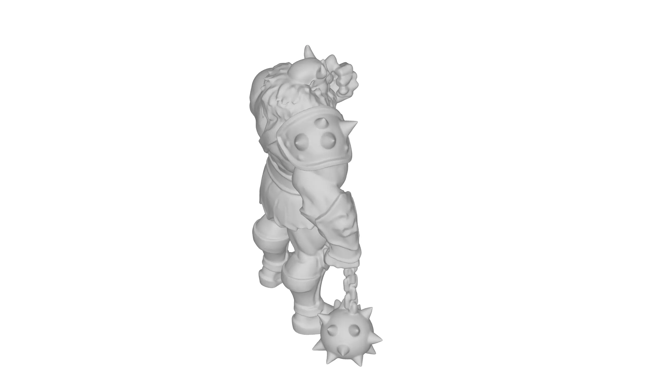 Stylized Viking Warrior 3D model_11