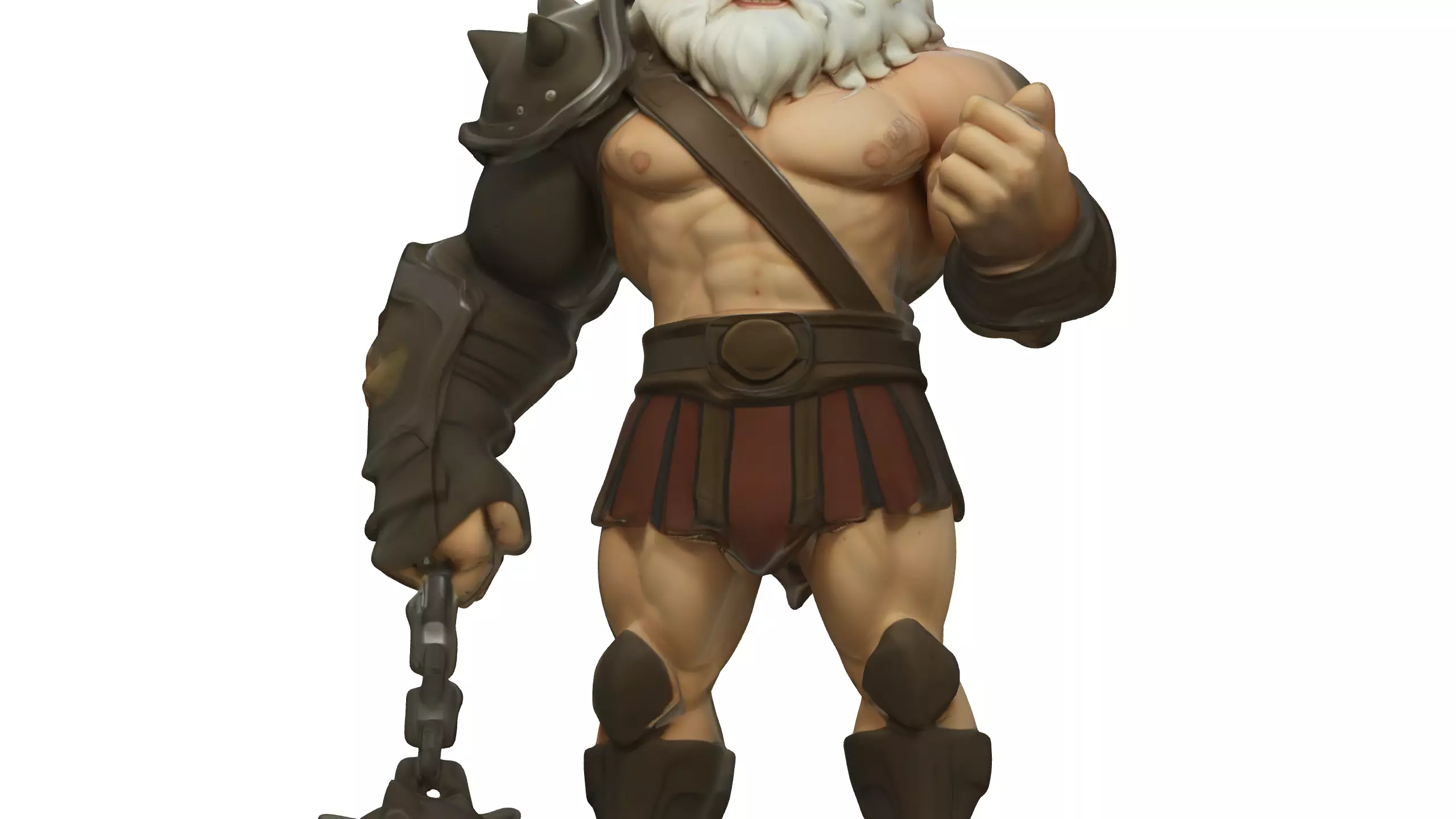 Stylized Viking Warrior 3D model_5