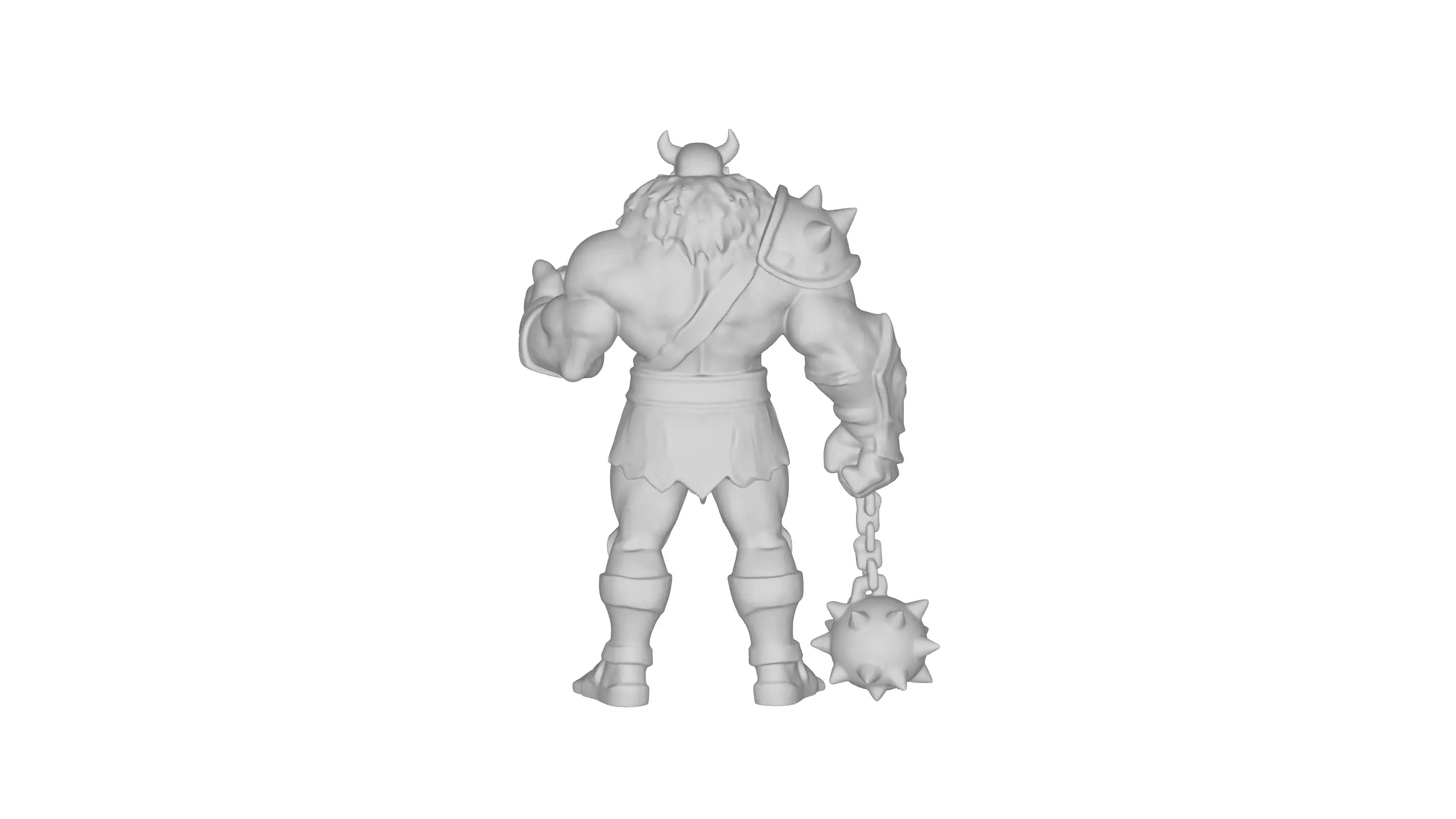 Stylized Viking Warrior 3D model_7