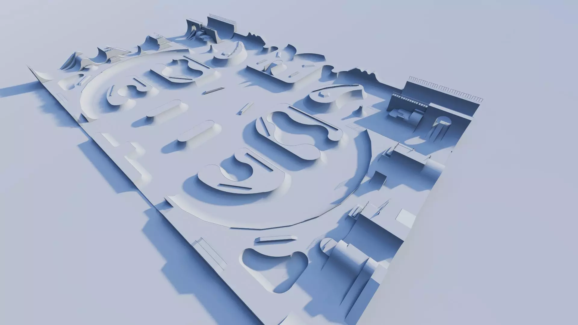 Skatepark-Skate Park PACK 3D model_13