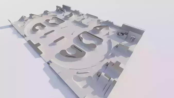 Skatepark-Skate Park PACK 3D model Skatepark-Skate Park PACK 3D model
