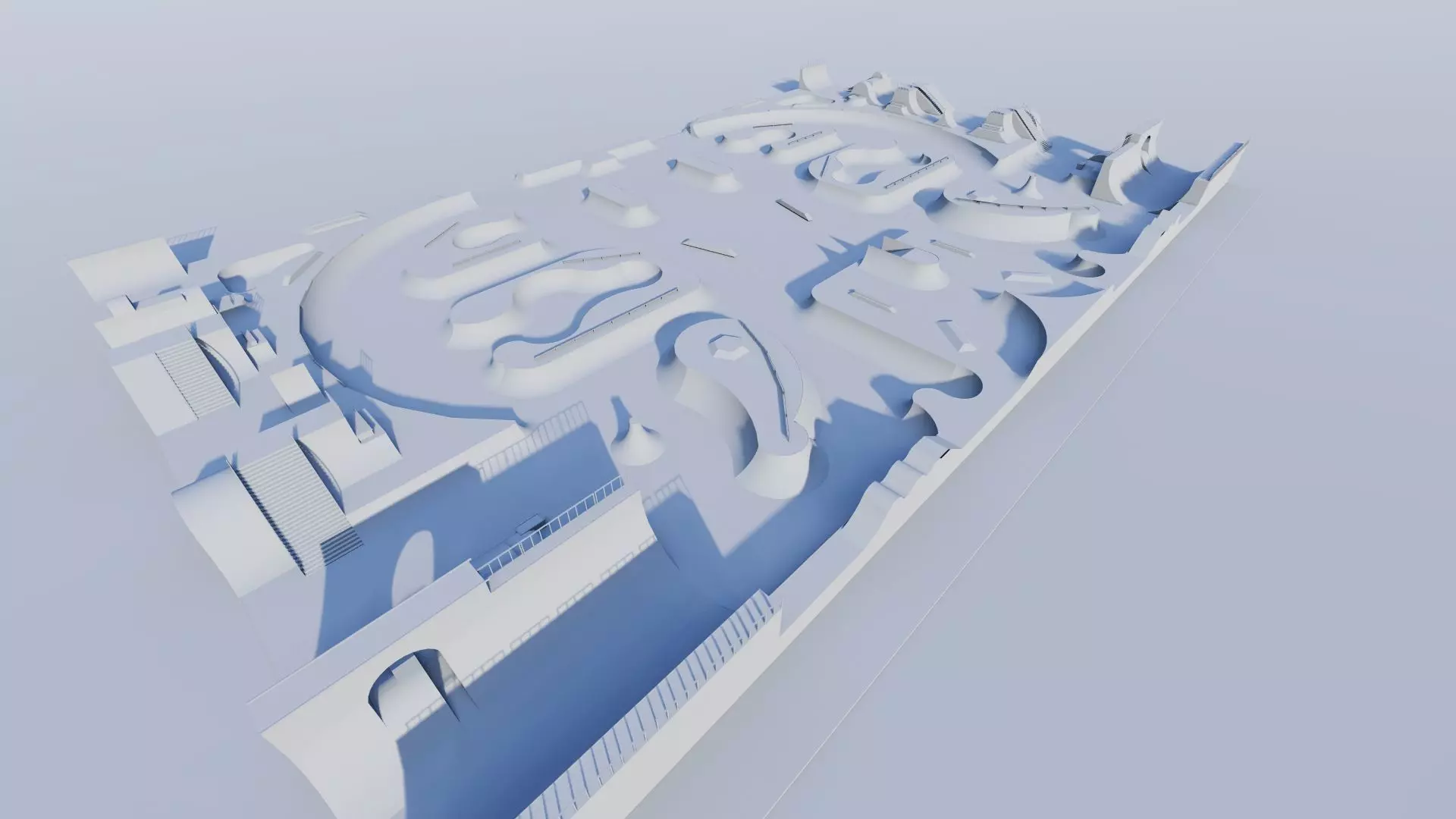 Skatepark-Skate Park PACK 3D model_10