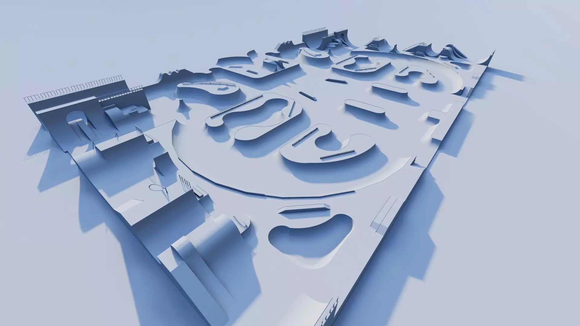 Skatepark-Skate Park PACK 3D model_15
