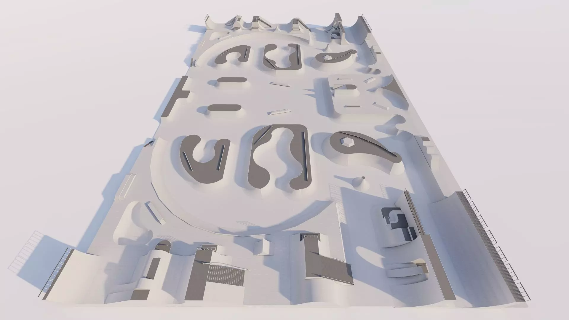 Skatepark-Skate Park PACK 3D model_7