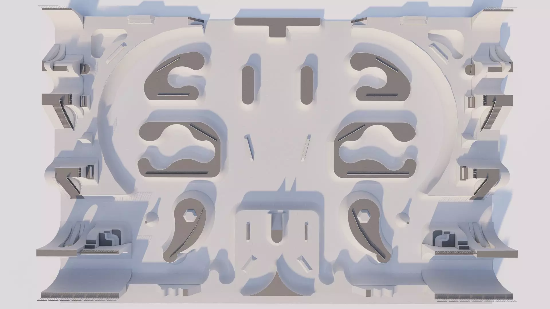 Skatepark-Skate Park PACK 3D model_8