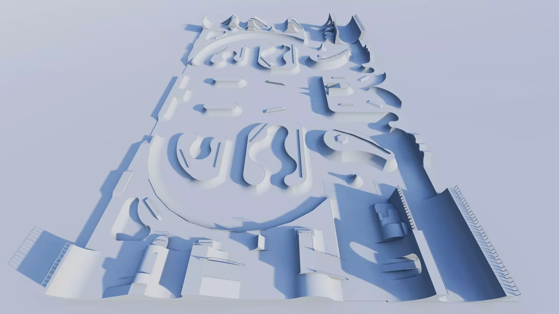 Skatepark-Skate Park PACK 3D model_12