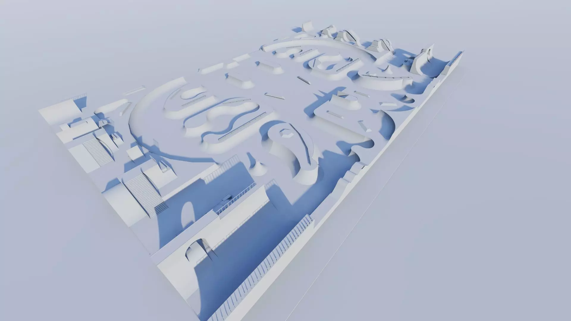 Skatepark-Skate Park PACK 3D model_19