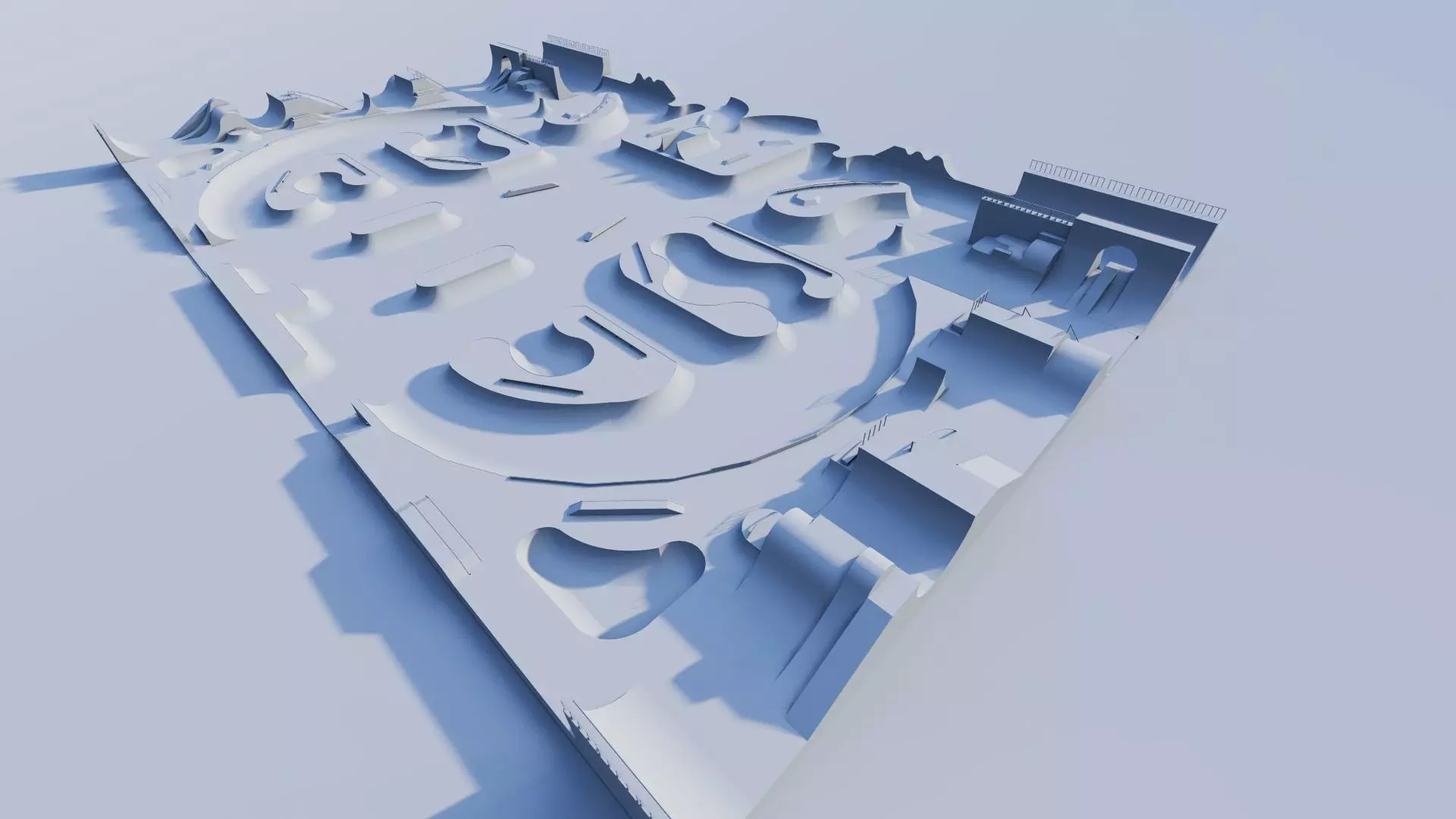 Skatepark-Skate Park PACK 3D model_11