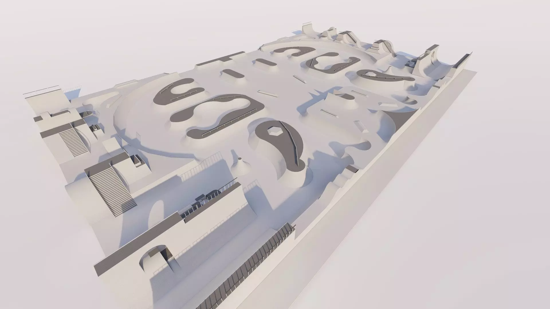 Skatepark-Skate Park PACK 3D model_3
