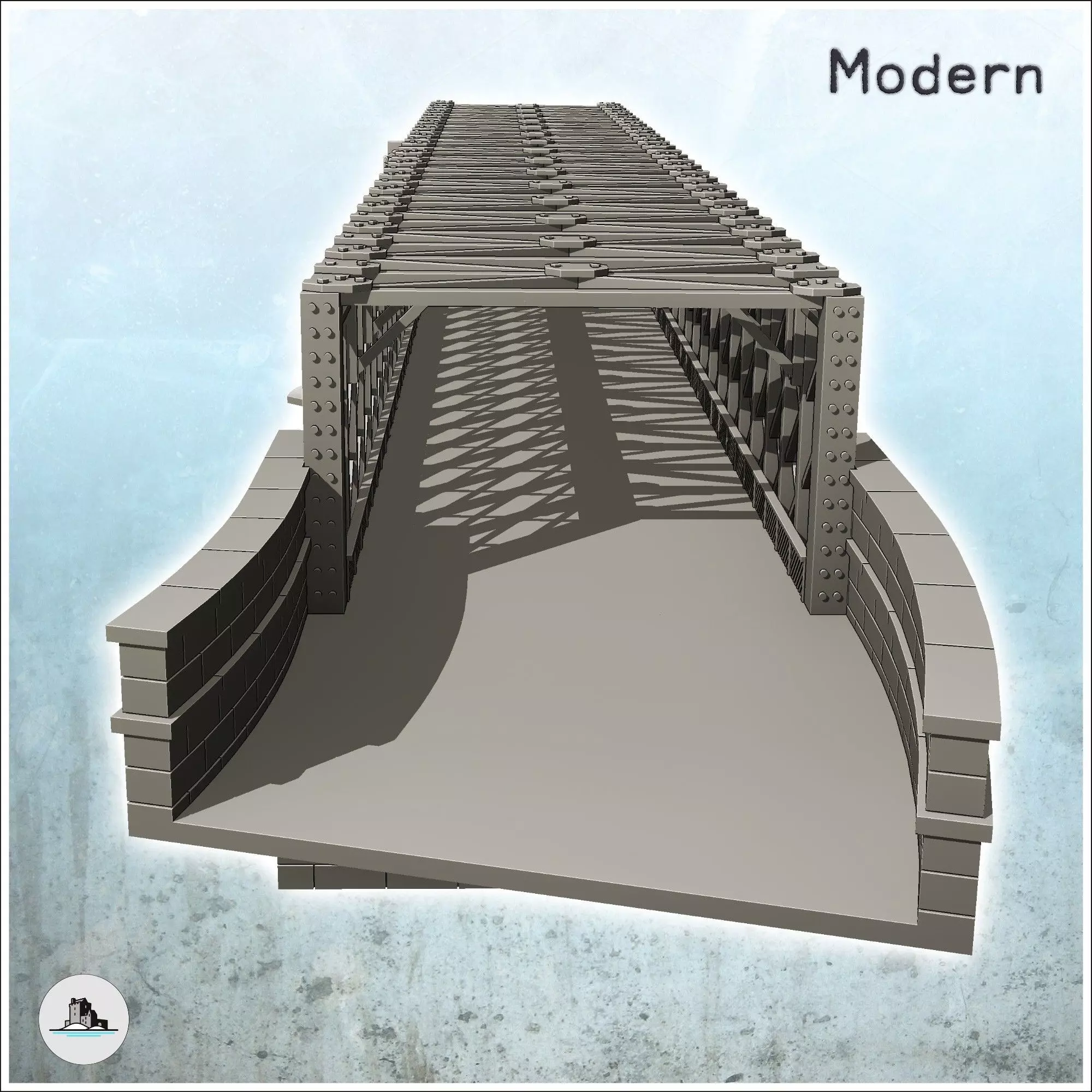 Primisole Bridge Sicily Italy - World War Two Second WWII Front  3D print model_5
