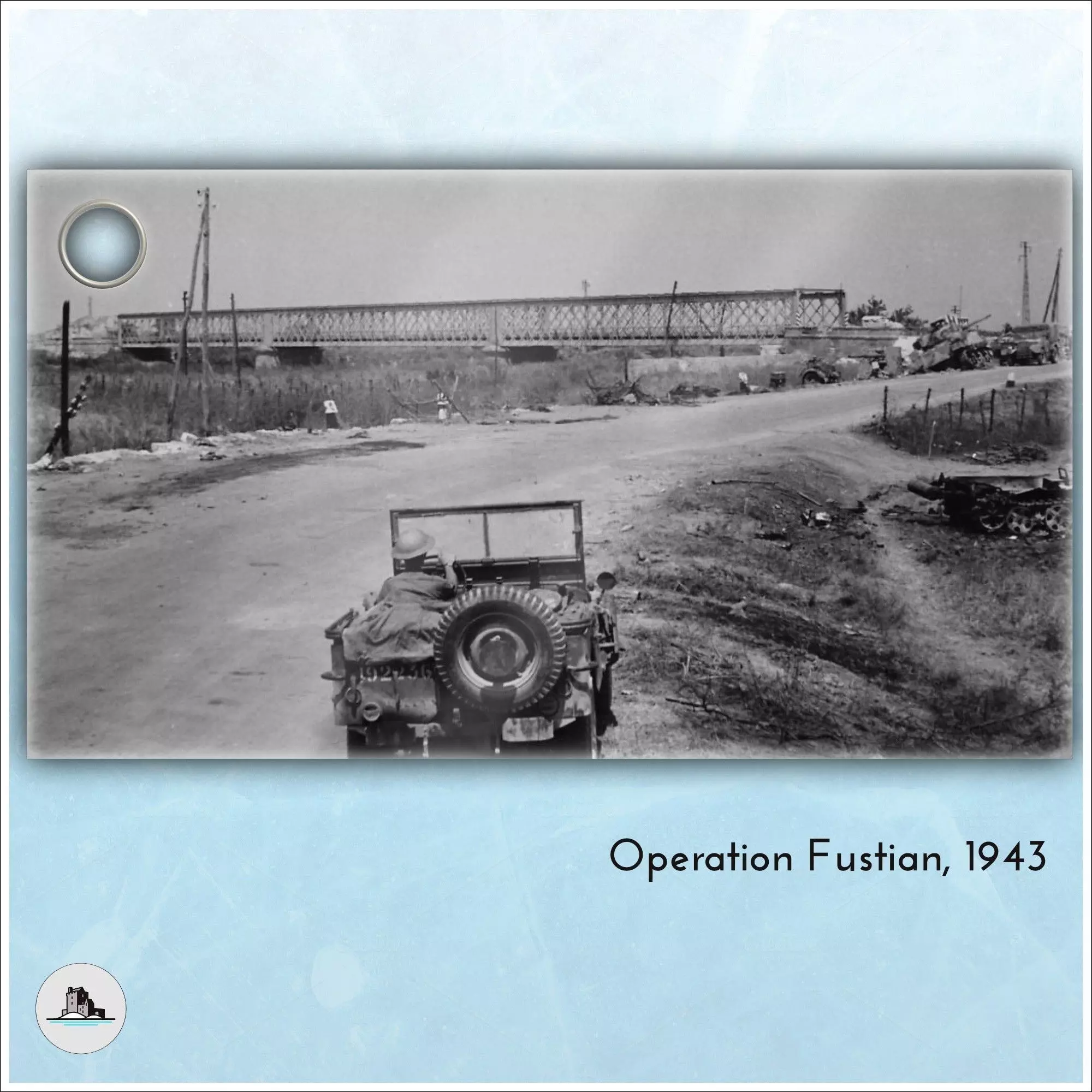 Primisole Bridge Sicily Italy - World War Two Second WWII Front  3D print model_1