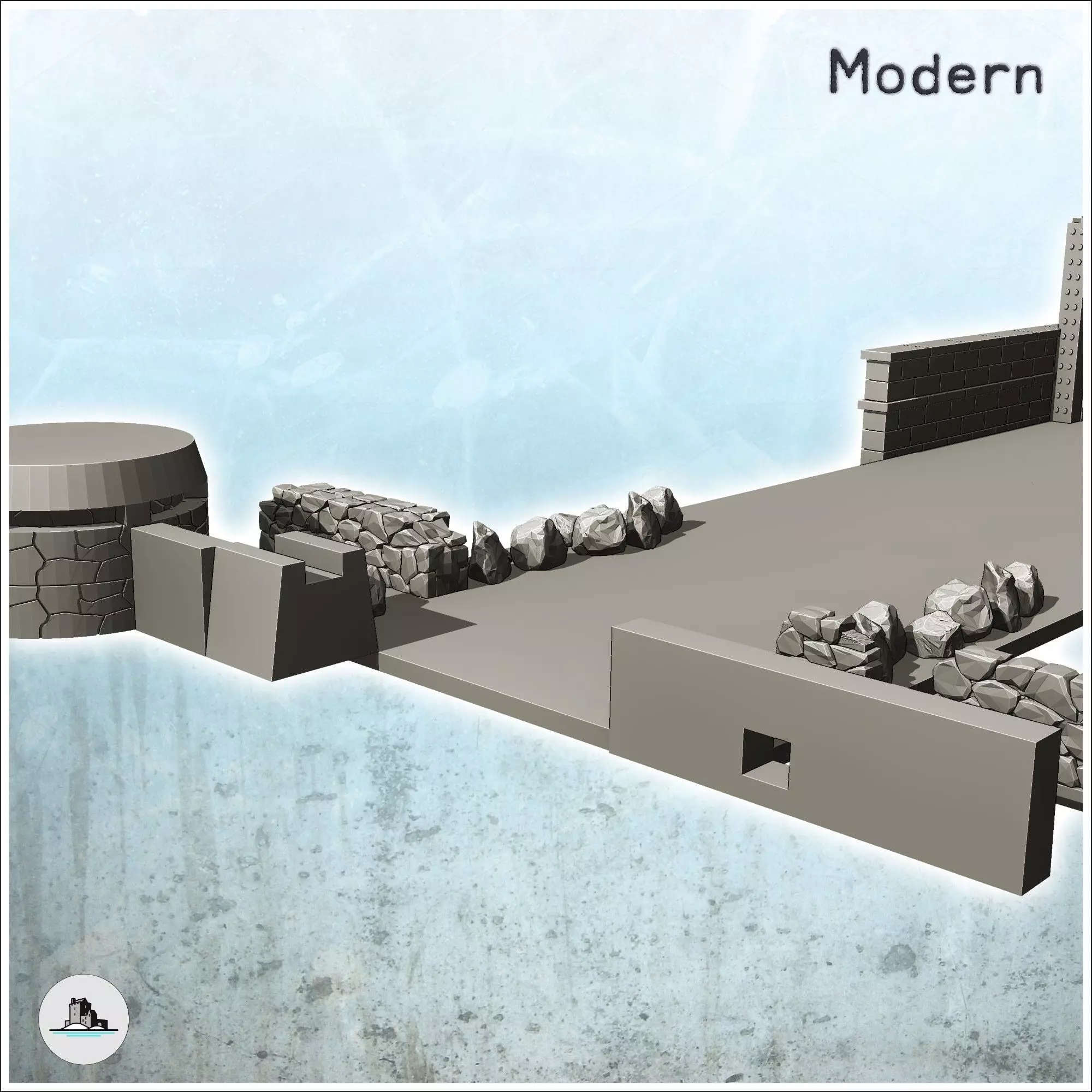 Primisole Bridge Sicily Italy - World War Two Second WWII Front  3D print model_7