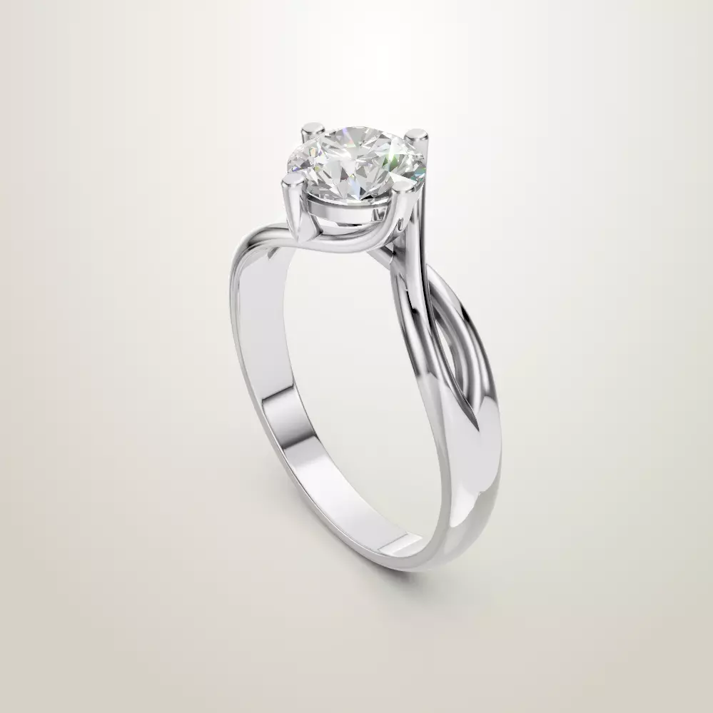 Engagement Wedding Ring 143 3D print model