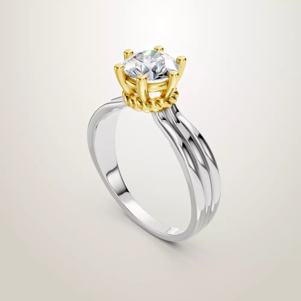 Engagement Wedding Ring 144 3D print model