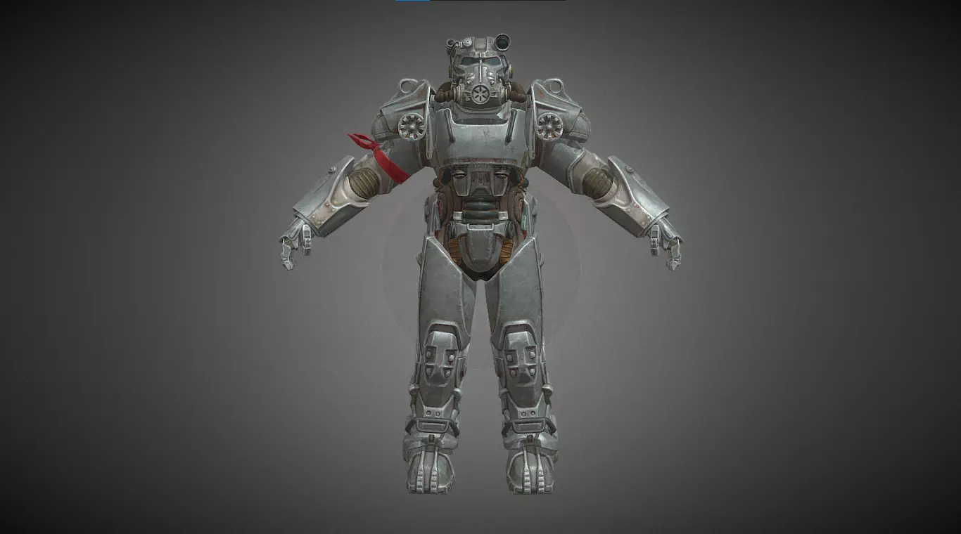 T-60 Power Armor Fortnite 3D model_0