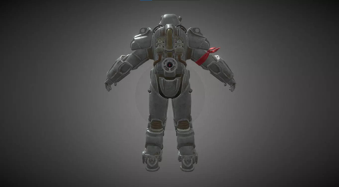 T-60 Power Armor Fortnite 3D model_2