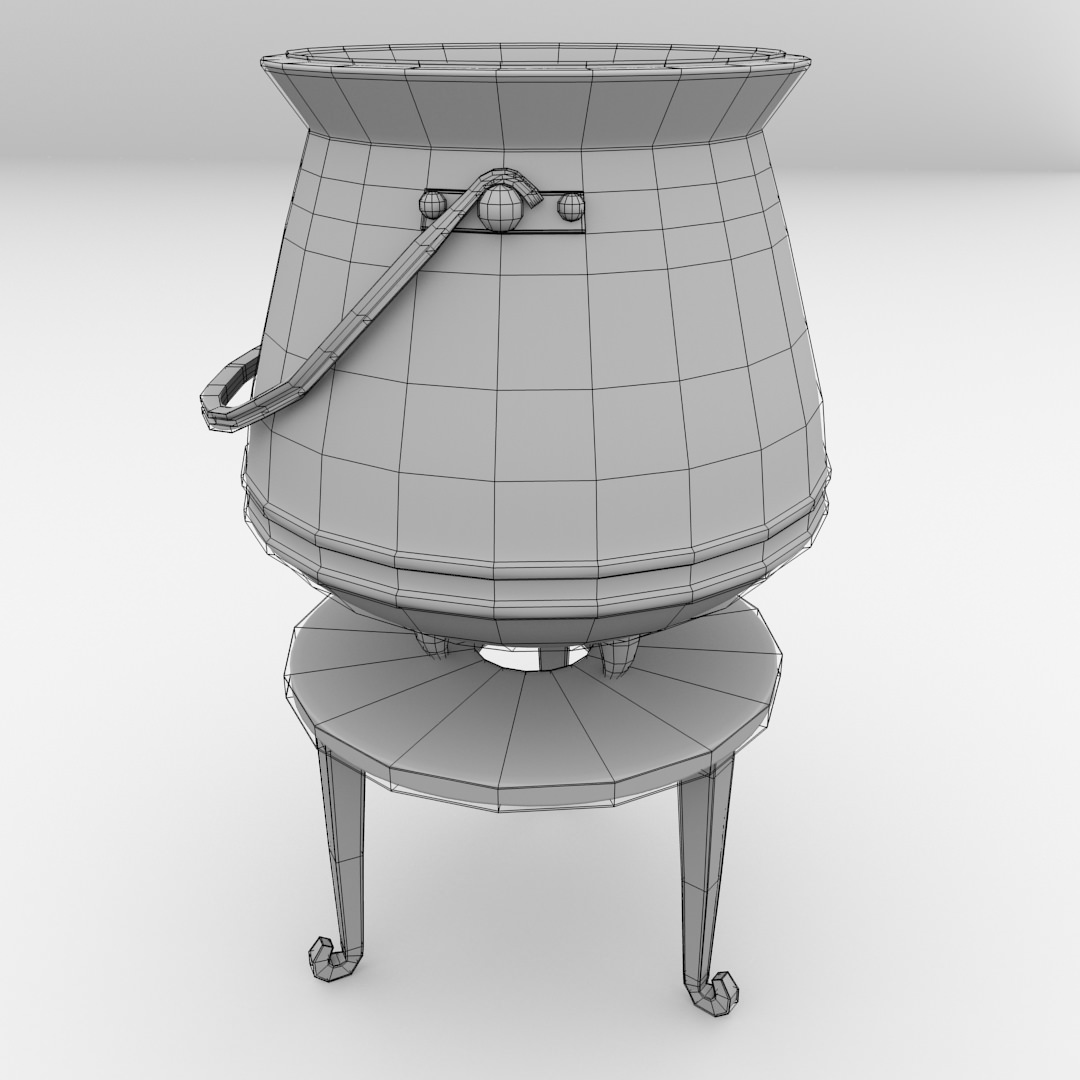 Cauldron 3D model_4