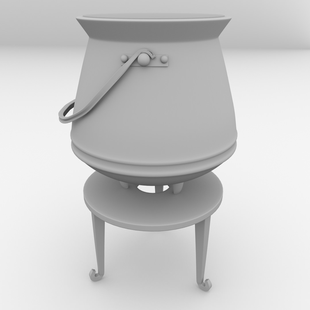 Cauldron 3D model_3