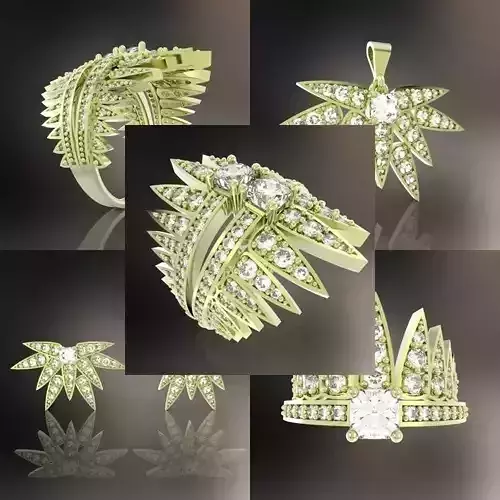 COLLECTION COMET - 5 JEWELLERY 3D
