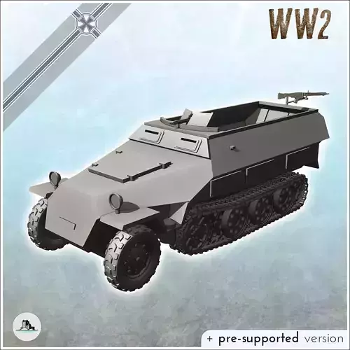 SdKfz 251-1 german armored personnel carrier 8 - World War Two S