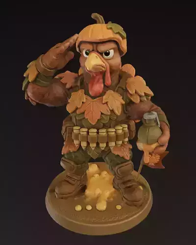 Turkey commando printable