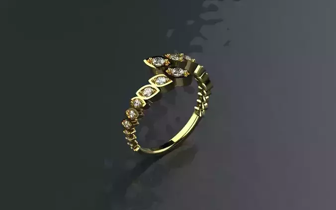 Ring Flowers - Jewelry 3D - AN-30